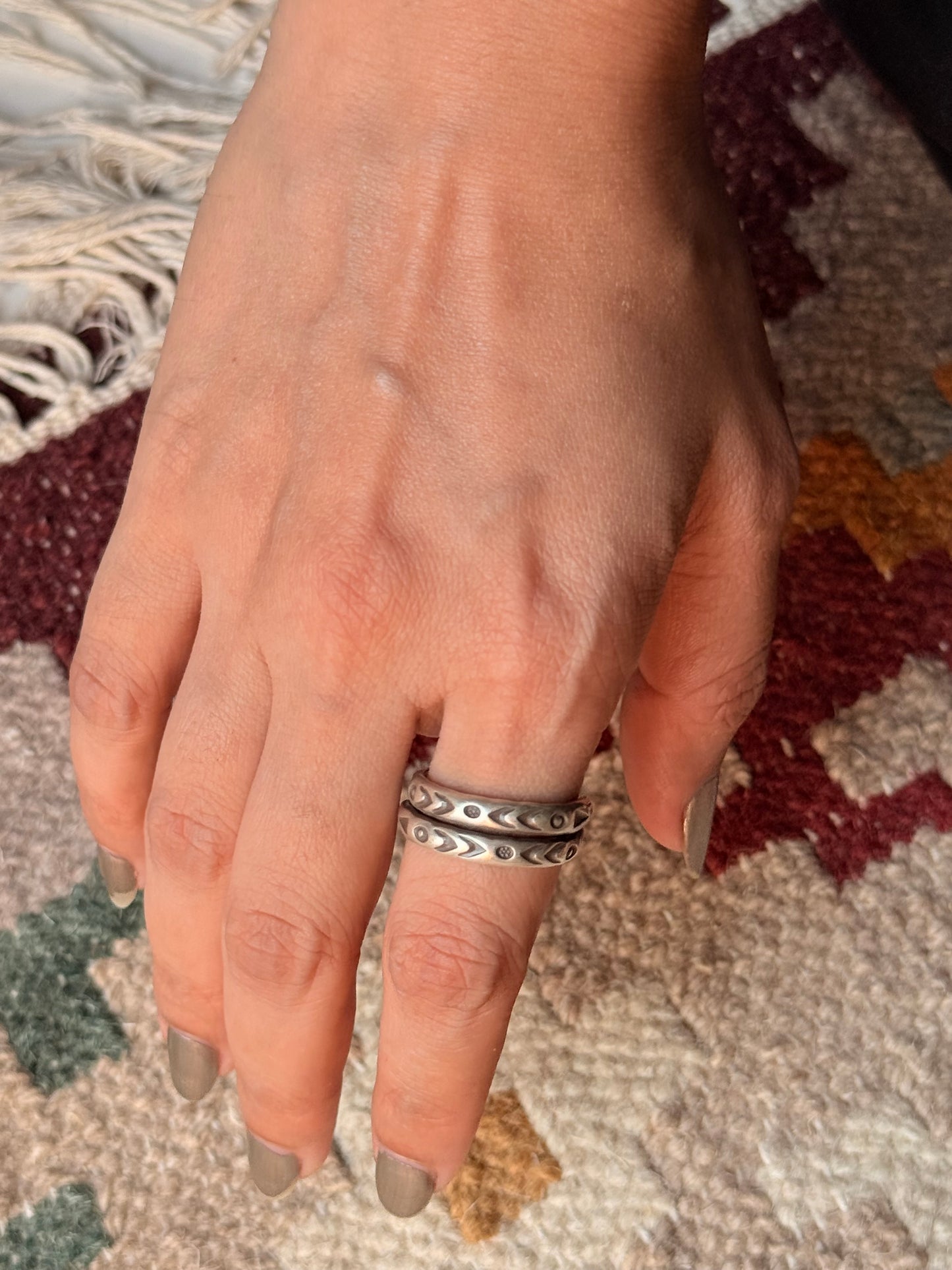 925 Sterling Silver Bohemian Hill Tribe Handcrafted Adjustable Ring