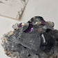 925 silver handcrafted bracelet with amethyst moon and star  