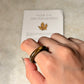 Natural Crystal Tiger Eye Band Ring