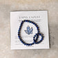 Natural Crystal Lapis Lazuli 4mm Stretchy Rings & Bracelet