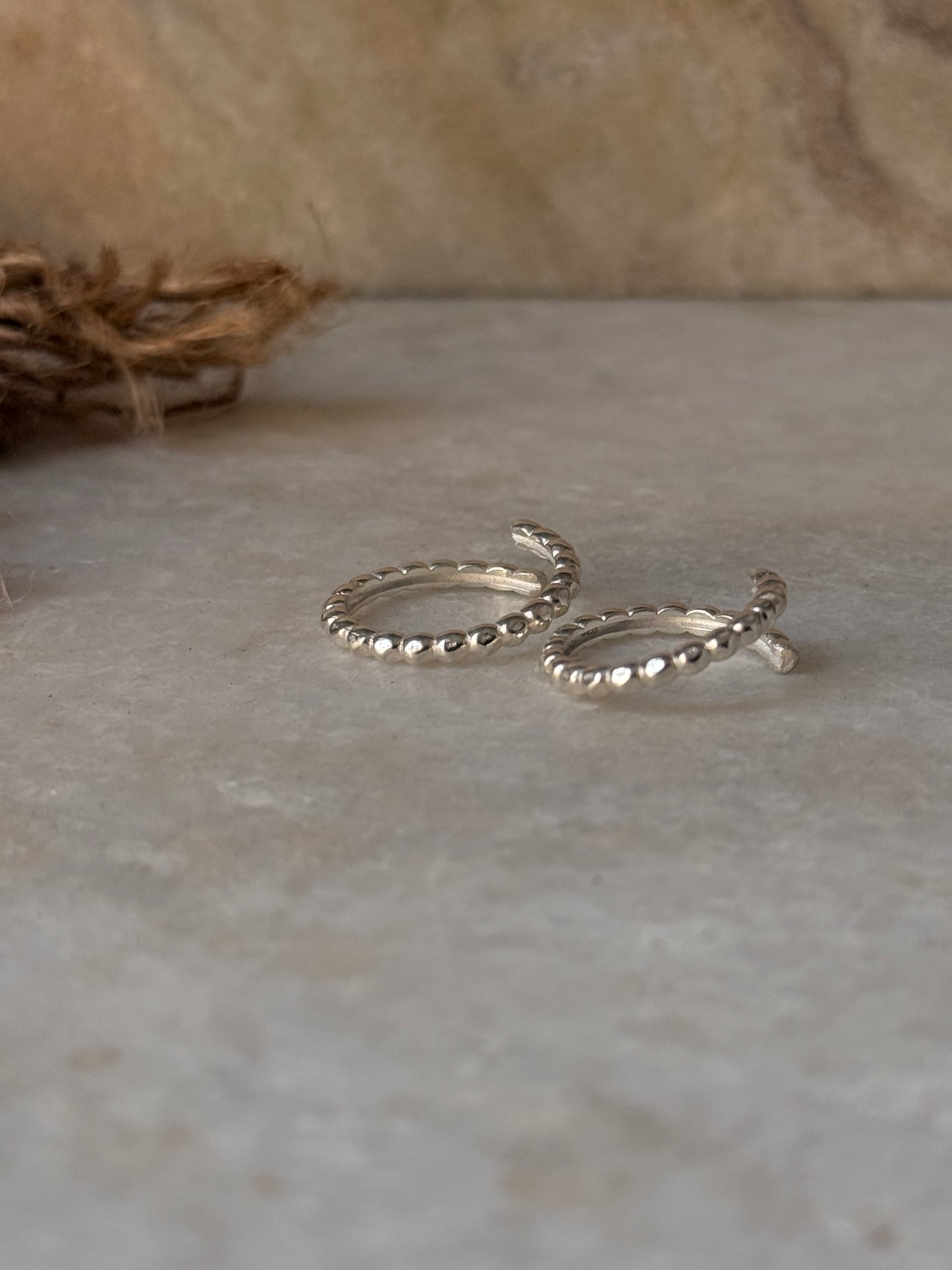 925 Sterling Silver Shiny Big Dot Toe Ring