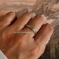 Delicate Vintage Silver Band Ring with Motif