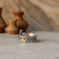 925 Sterling Silver Bohemian Hill Tribe Floral Engraved Spiral Adjustable Handcrafted Adjustable Ring