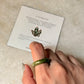 Natural Crystal Unakite Band Ring