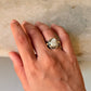 925 Sterling Silver Baroque Pearl Rustic Fusion Handcrafted Ring