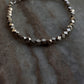Chunky Raw Antique Solid Silver Cut Beads Handcrafted Stackable Sterling Silver 925 Bracelet