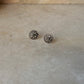 925 Sterling Silver Antique Plain Oxidised Boho Studs Earrings