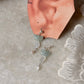 925 Sterling Silver Aquamarine Butterfly Moonstone Fresh Water Pearl Studs Earrings
