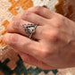 Citrine Crown Boho 925 Sterling Silver Ring
