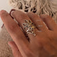 925 Sterling Silver Lotus Ring