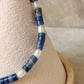 925 Sterling Silver Lapis Lazuli Flat Tube Crystal Fresh Water Pearls Bracelet