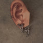 925 Sterling Silver Pretty Bow Statement Cz Earrings Earrings