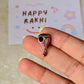 925 Sterling Silver Hot Air Balloon Charm - Reusable as Pendant / Bracelet Charm Handcrafted Rakhi