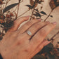 Vintage-Inspired Leaf Band Ring in Sterling Silver