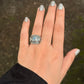 925 Sterling Silver Labradorite 3 Stones Boho Statement Stackable Ring