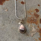 925 Sterling Silver Jasper Pear Pendant