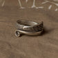 925 Sterling Silver Bohemian Hill Tribe Earth Song Spiral Handcrafted Adjustable Ring
