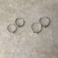 925 Sterling Silver Plain Ball Hoops