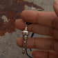 925 Sterling Silver Black Leather Cord Mandali Dolki Necklace