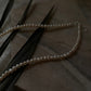 Freshwater pearl baati choker necklace in sterling silver lock style