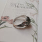 Labradorite Vintage Goth Style Checker Board Cut 925 Sterling Silver Ring