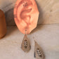 925 Sterling Silver Tribal Hill Tribe Handcrafted Rawa Hook Earrings