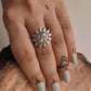 Surya Dev adjustable sterling silver ring