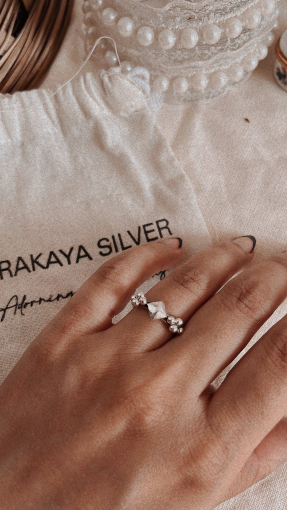 Unique Rawa Tribe Silver Ring with Intricate Detailing