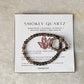 Natural Crystal Smokey Quartz 4mm Stretchy Ring & Bracelet