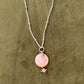 925 Sterling Silver Mother of Pearl Full Moon Face Carved White Topaz North Star Cable Dot Handcrafted Necklace