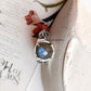Labradorite Vintage Goth Style Checker Board Cut 925 Sterling Silver Ring