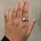 925 Sterling Silver Pearl Round Boho Ring