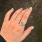 925 Sterling Silver Labradorite Round Boho Ring