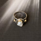 925 Sterling Silver Baroque Pearl Rustic Fusion Handcrafted Ring