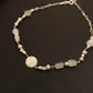 925 Sterling Silver Mother of Pearl Full Moon Face, Star Fresh Water Pearls, Grey Moonstone Handcrafted Necklace