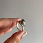 Pyrite Crystal Uncut Ring in Sterling Silver