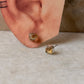 925 Sterling Silver Citrine Raw Uncut studs Earrings