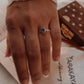 Victorian-style Iolite ring in sterling silver for a classic touch
