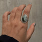925 Sterling Silver Pear Jasper Handcrafted Ring