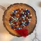 Charming seven chakra Jaap Mala with 8mm natural crystal beads