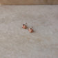 925 Sterling Silver Sunstone Raw Uncut Prong Setting Studs Earrings