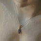 925 Sterling Silver Tanzanite long Flower Statement Pendant