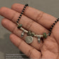 925 Sterling Silver Coin Kingsman Turquoise Boho Style Mangalsutra