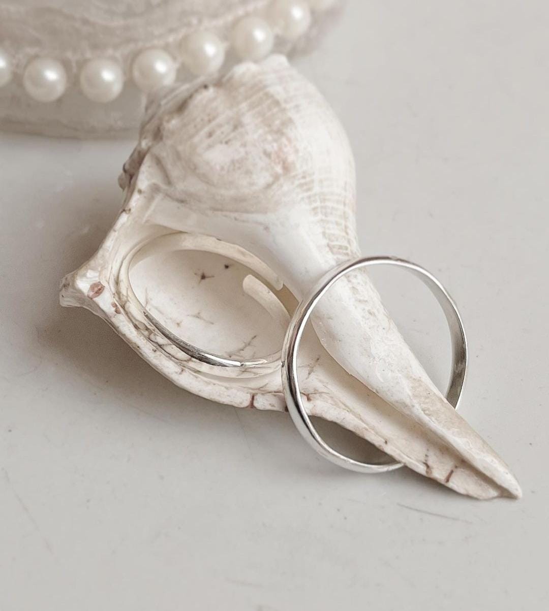 Sterling Silver Plain Thumb Toe Ring
