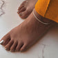 Charming Fox Tail Design Silver Anklet