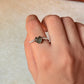 925 Sterling Silver Labradorite Heart Wire Wrapped Handcrafted Ring