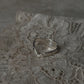 V Hammered Mid / Little Finger Adjustable 925 Sterling Silver Ring