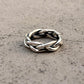 Chunky Twist Braided Adjustable Handcrafted 925 Sterling Silver Unisex Ring