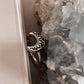 Chic Boho Moon Ring in 925 Silver