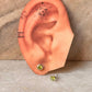 925 Sterling Silver Natural Peridot 6mm Studs